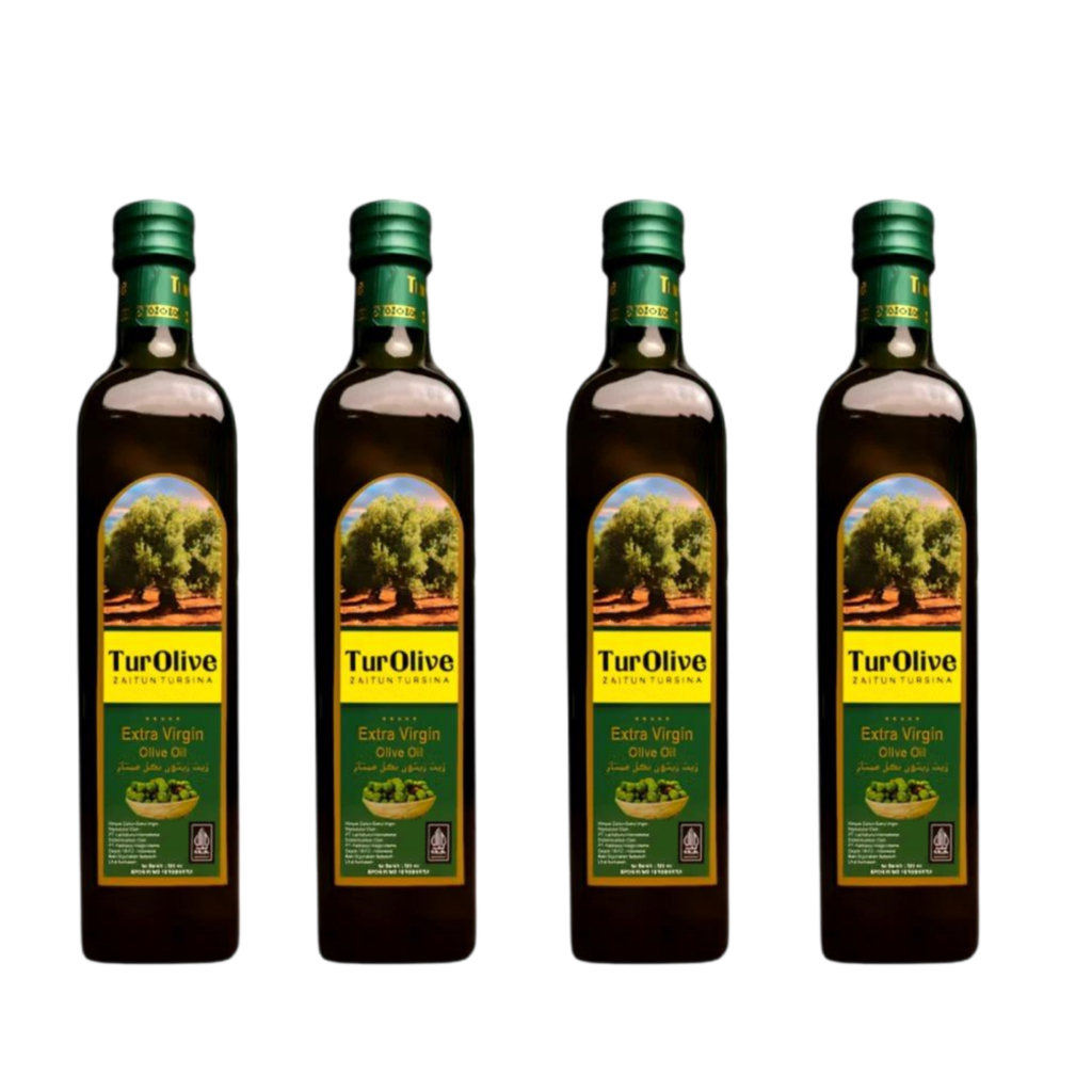 

4 BOTOL Turolive Zaitun Tursina HNU 500ml – Minyak Zaitun Extra Virgin Olive Oil