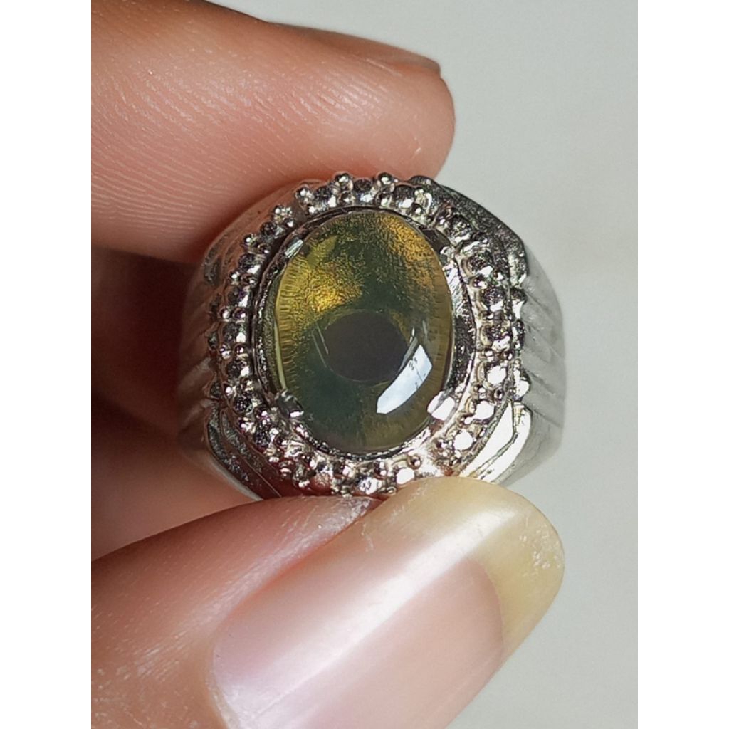 Natural Batu Greenish Fire Opal Wonogiri