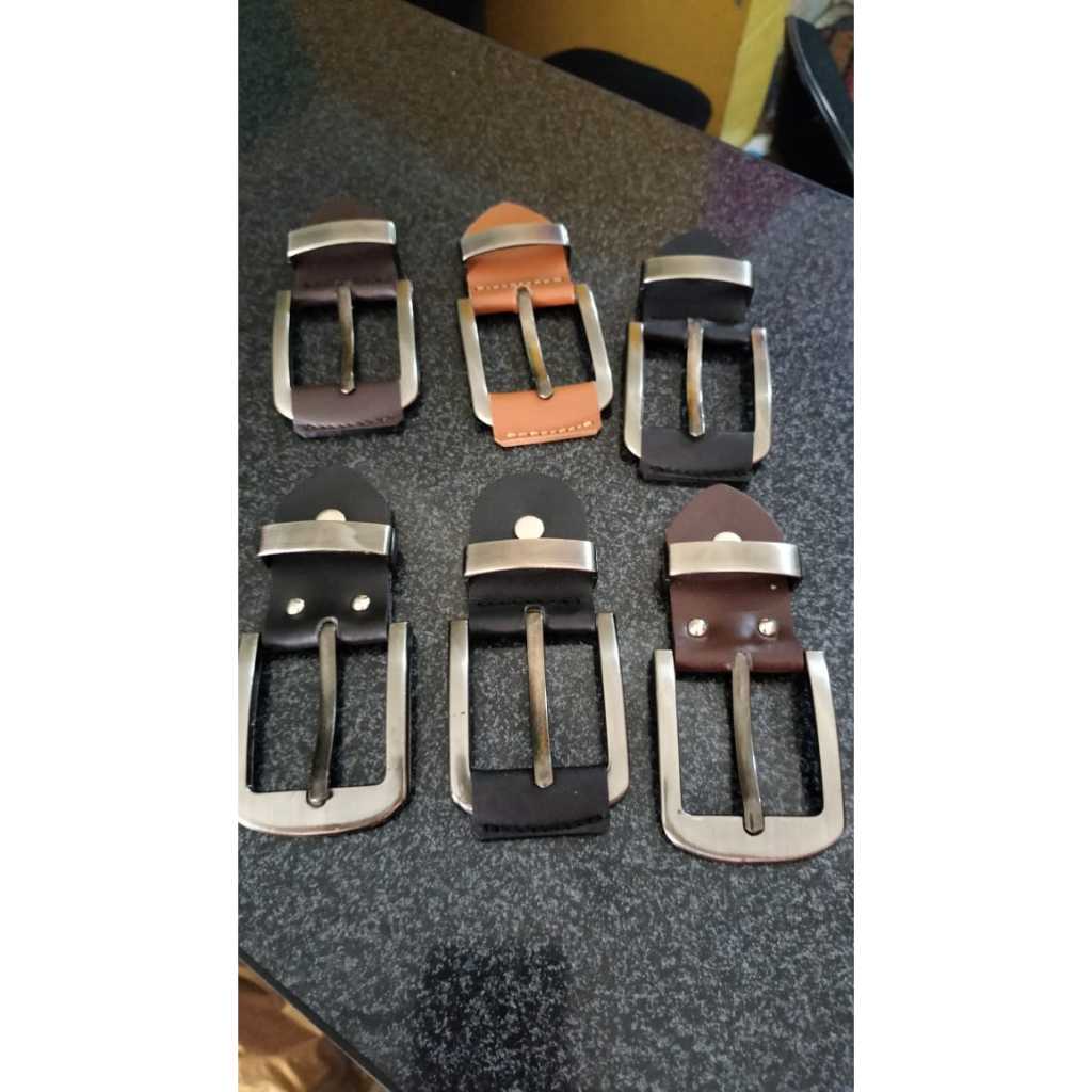 FAIZFARUK Kepala Sabuk Gesper Pria / Kepala Ikat Pinggang Kulit Asli Garut