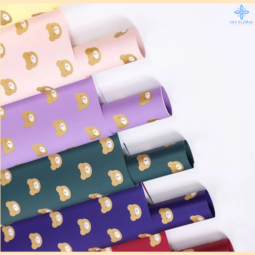 

Kertas Buket Bunga Cellophane Paper Flower Wrapping kertas kado Hand Bouquet KB6106