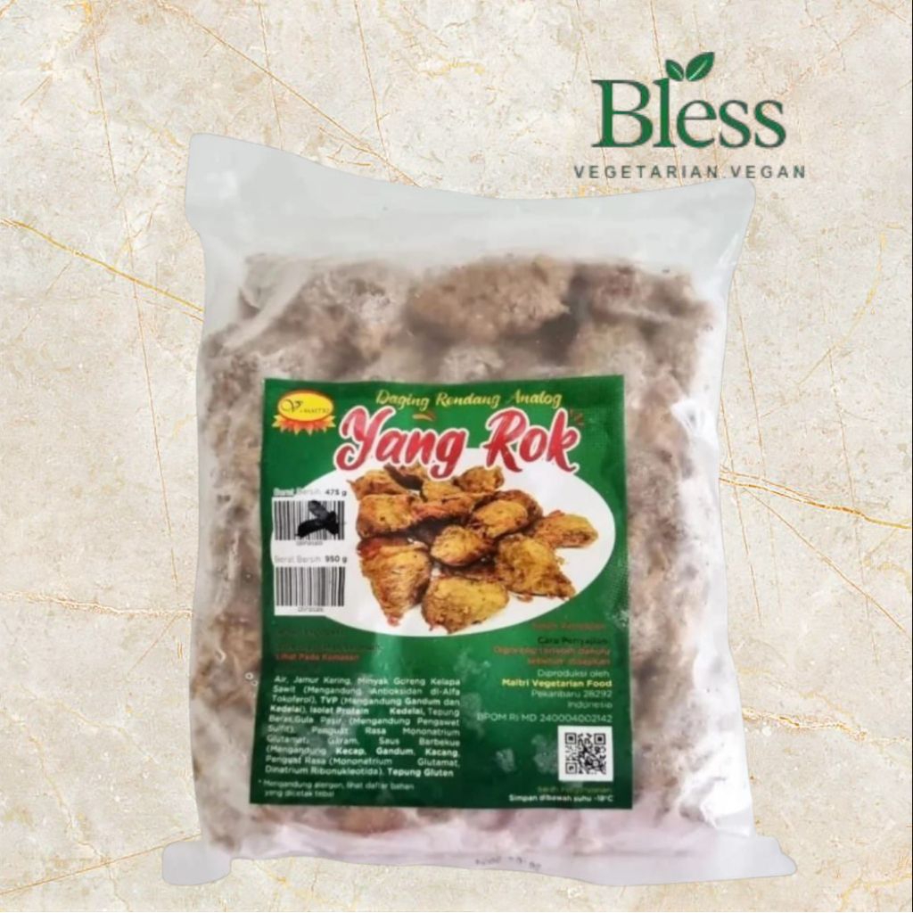 

Maitri yang rok vegetarian 950gr/ daging kambing / mutton vegetarian