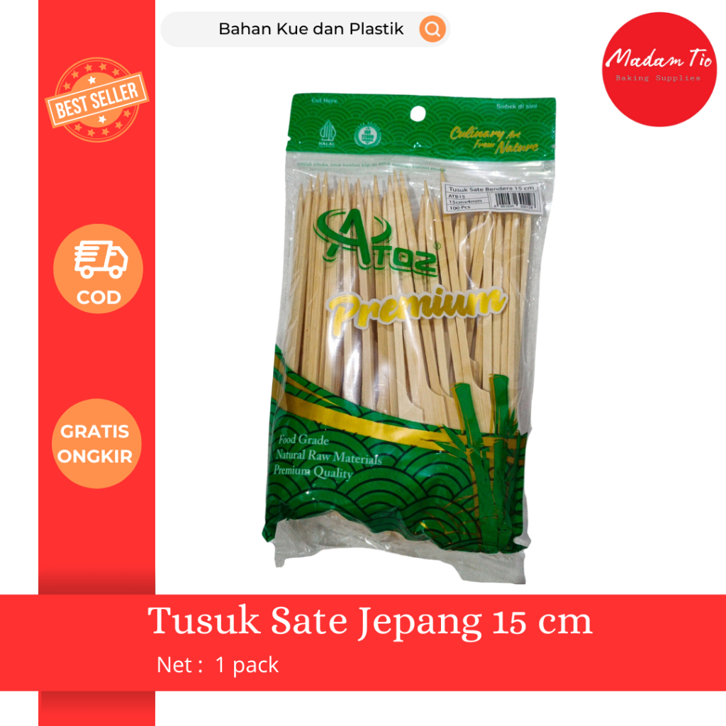Tusuk Sate Jepang 15cm 1pack