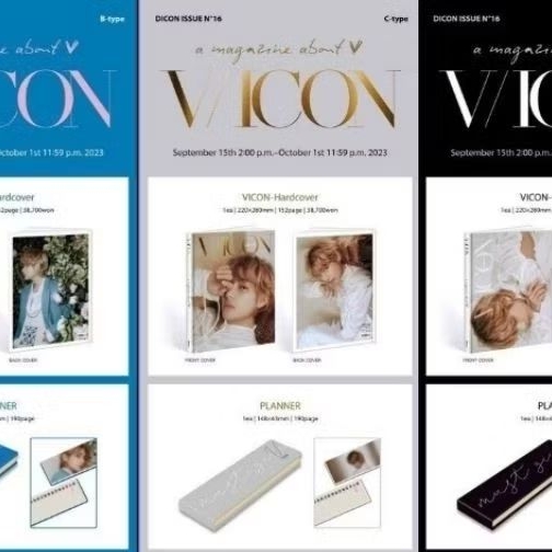 

[BACA DESKRIPSI] planner vicon versi c 2024 taehyung magazine