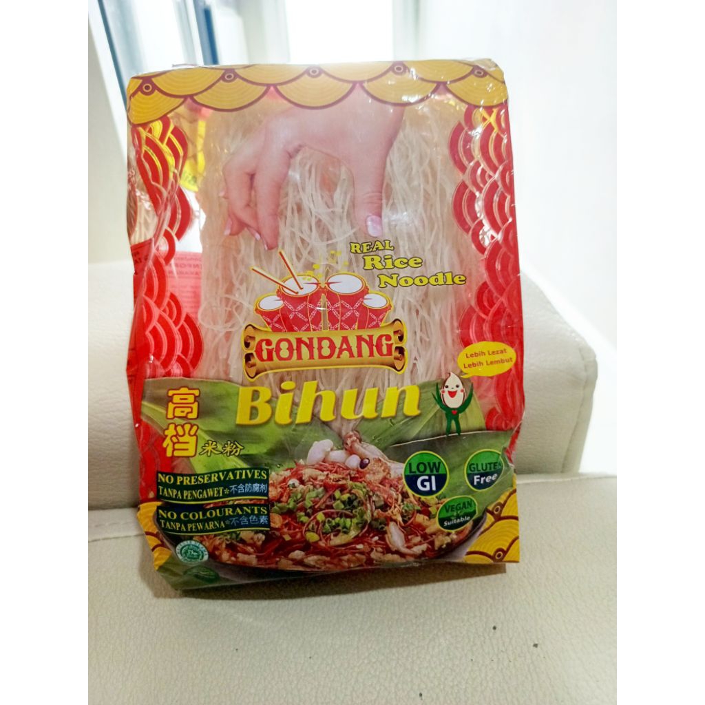 

BIHUN GONDANG BERAS PUTIH | BIHUN GLUTEN FREE VEGAN VEGETARIAN | BIHUN BERAS ASLI " GONDANG