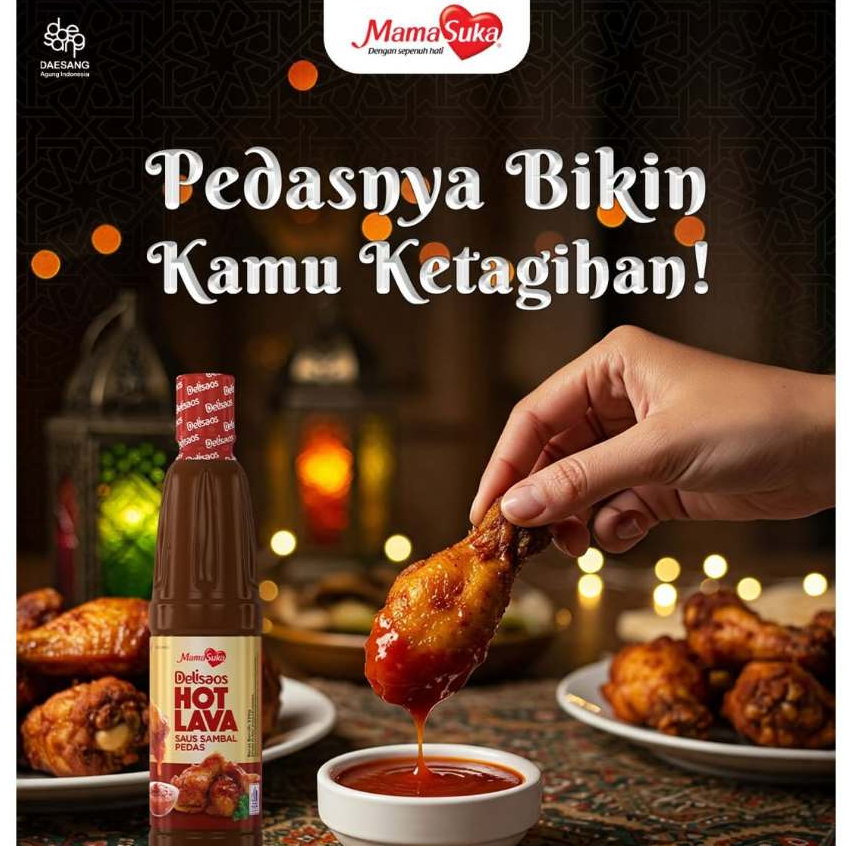 

DELISAOS HOT LAVA - Saos Sambal Pedas Mamasuka 160ml - Saus Cocolan - Kheiza Frozen