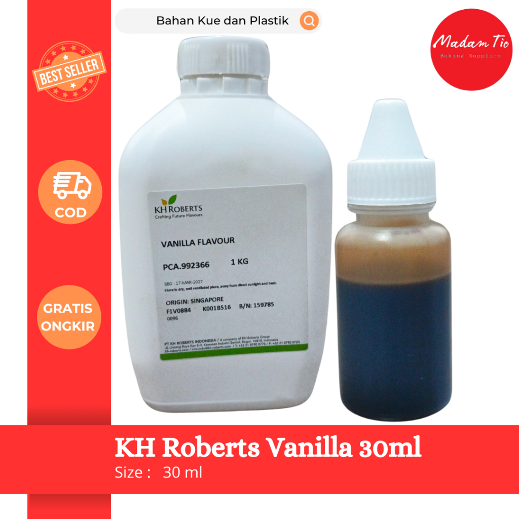 

Perisa Makanan KH Roberts Vanilla 30ml 1pcs