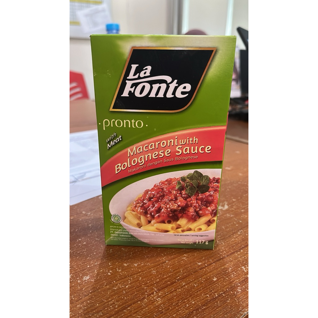 

lafonte mac bolognese 117gr
