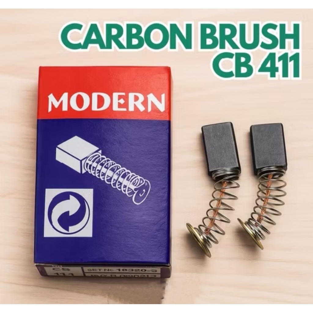 CB 411 MODERN/CARBON BRUSH 411 MODERN/KUL ARANG MESIN GERINDA/KUL ARANG MESIN GERINDA MODERN M2300/C