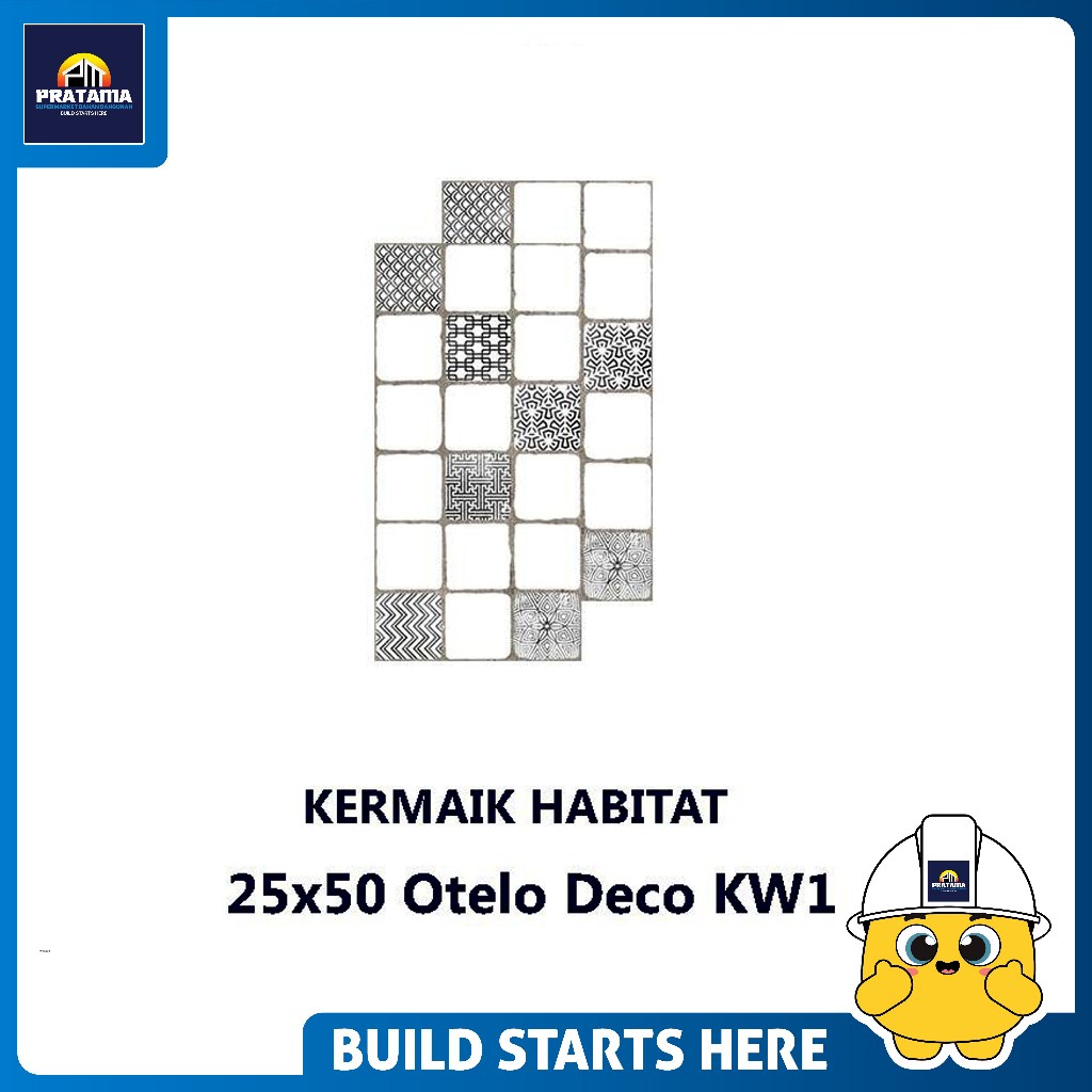 HABITAT - KERAMIK HABITAT 25X50 OTELO DECO