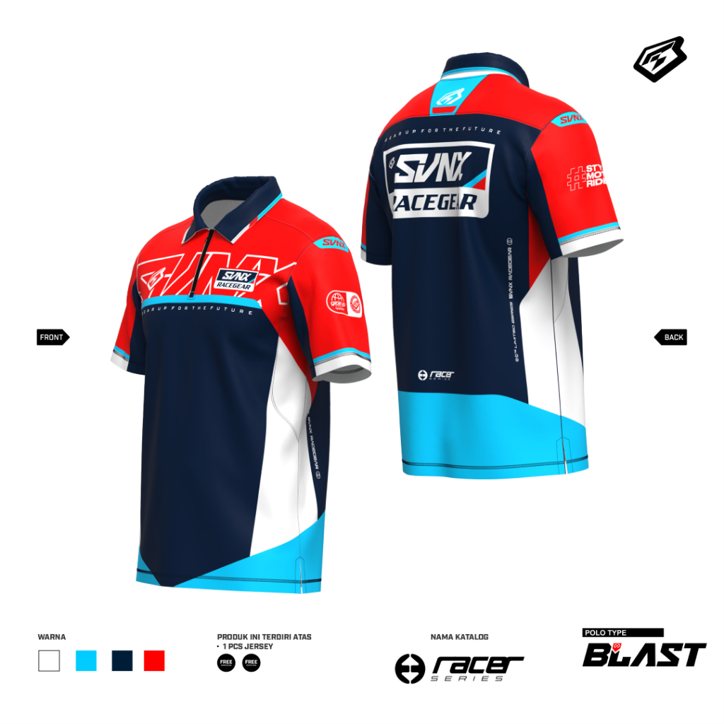 JERSEY POLO SVNX / JERSEY POLO TYPE BLAST RACER SERIES / JERSEY POLO PREMIUM