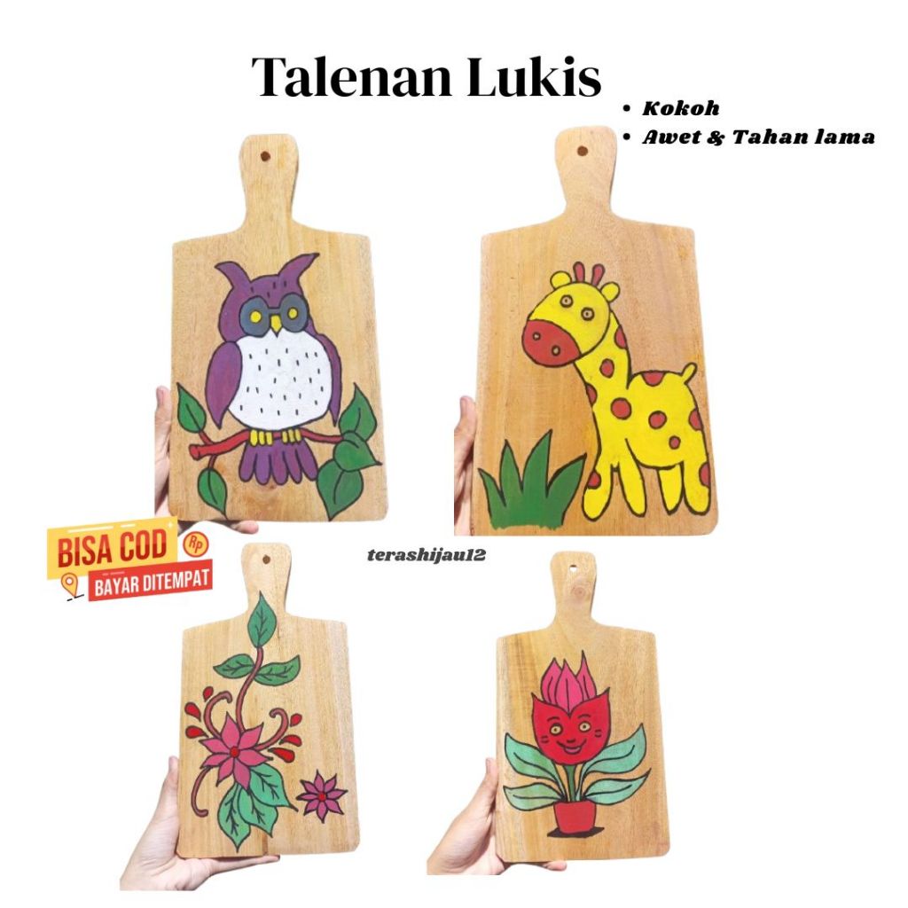 talenan lukis ragam hias motif / talenan lukis dekorasi unik