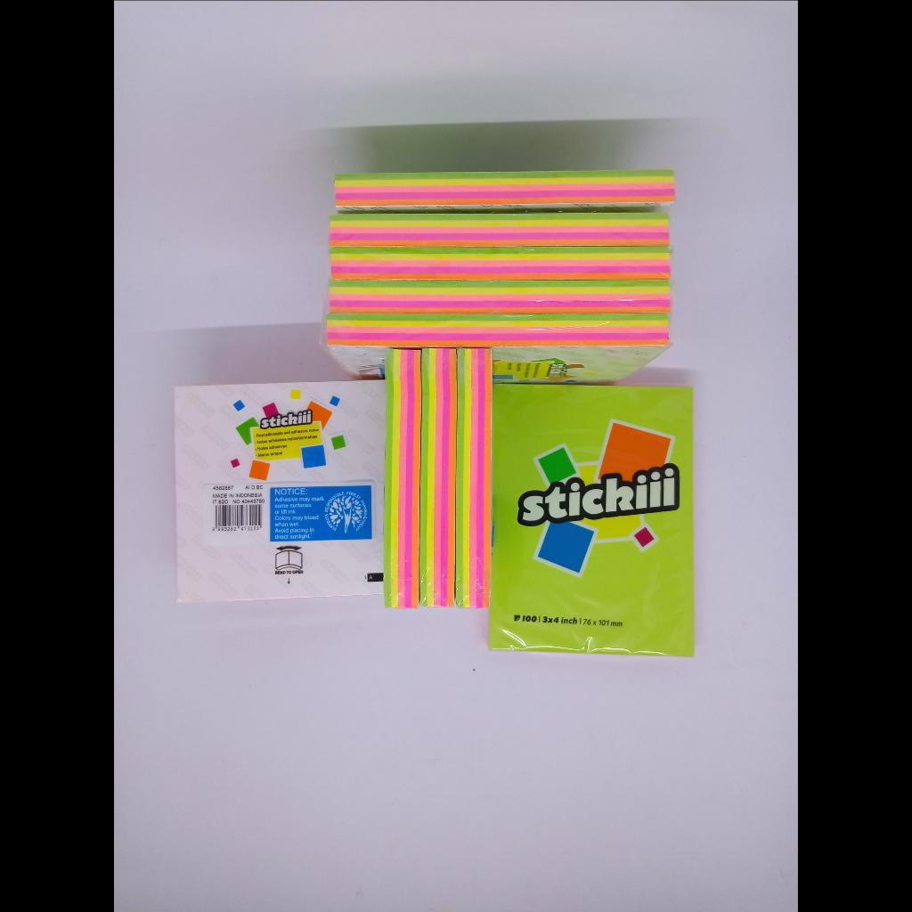 

Sticky Notes 3 x 3 / 3 x 4 inch Sidu / Stickiii / 76 x 76 mm / 76 x 101 mm / 100 lembar