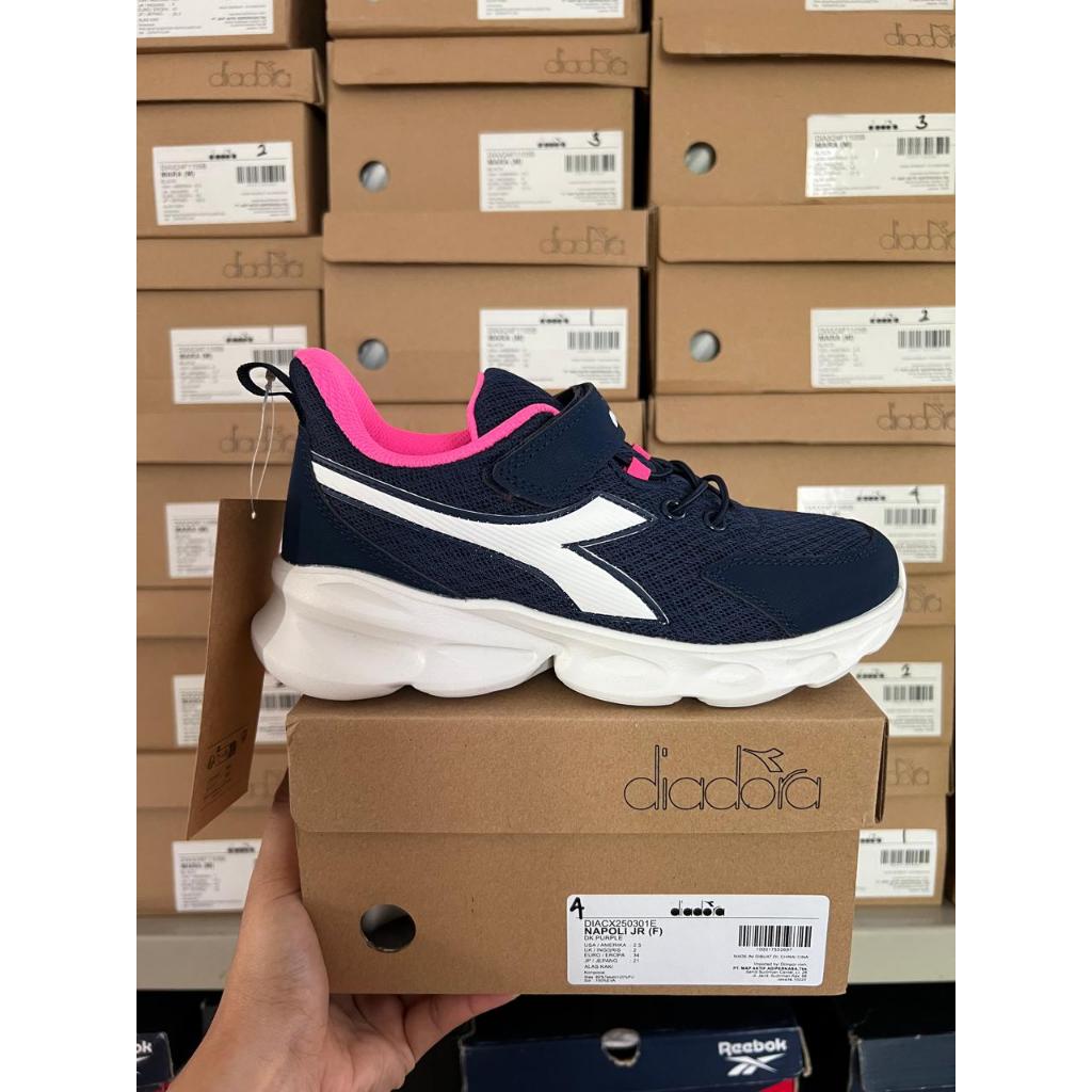 Diadora Napoli Jr Dk Purple Kids Shoes Original