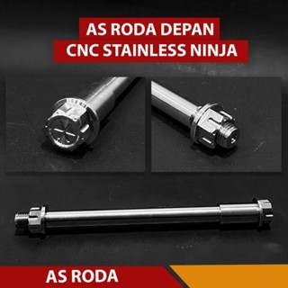 AS RODA DEPAN NINJA SS AS RODA CNC STAINLESS NINJA R RR