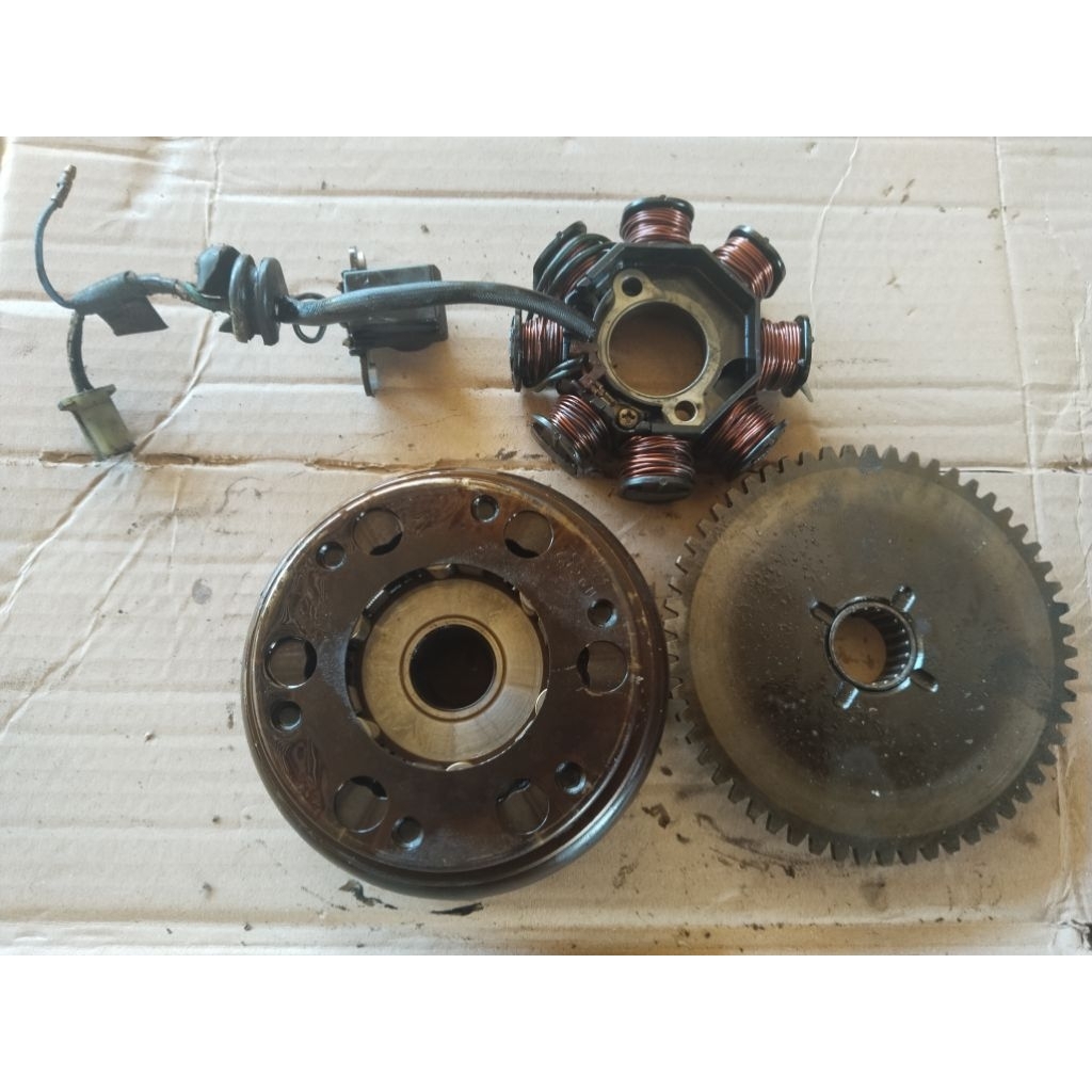 SPUL MAGNET SET SUPRA X 125 KARISMA KIRANA ORIGINAL COPOTAN MOTOR