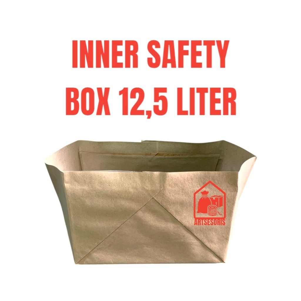 INNER SAFETY BOX 12,5 LITER BAHAN TEBAL inner limbah medis kardus medis kardus safety box dalaman sa