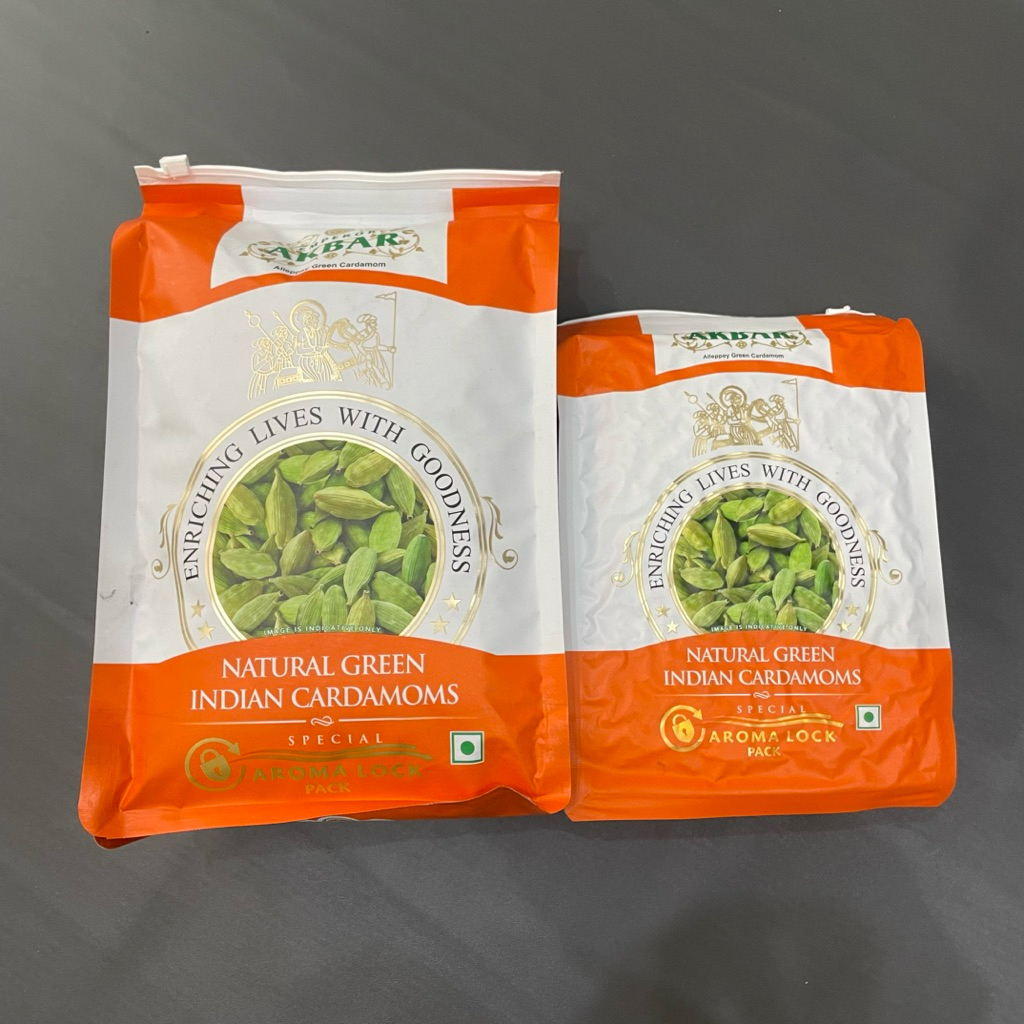 

Kapulaga Arab Akbar Hijau 1kg, Kapolaga India Green Cardamom-Bumbu Rempah