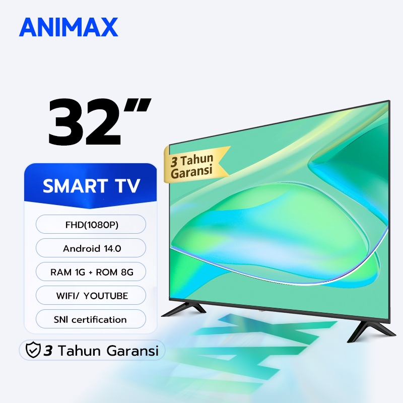 Animax Smart 32 inch TV Digital 32 inch Smart TV FHD led televisi