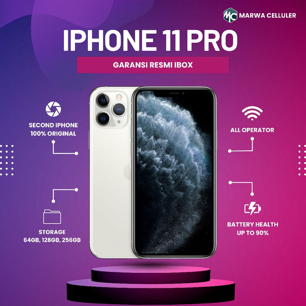 IPHONE 11 PRO GARANSI RESMI IBOX INDONESIA