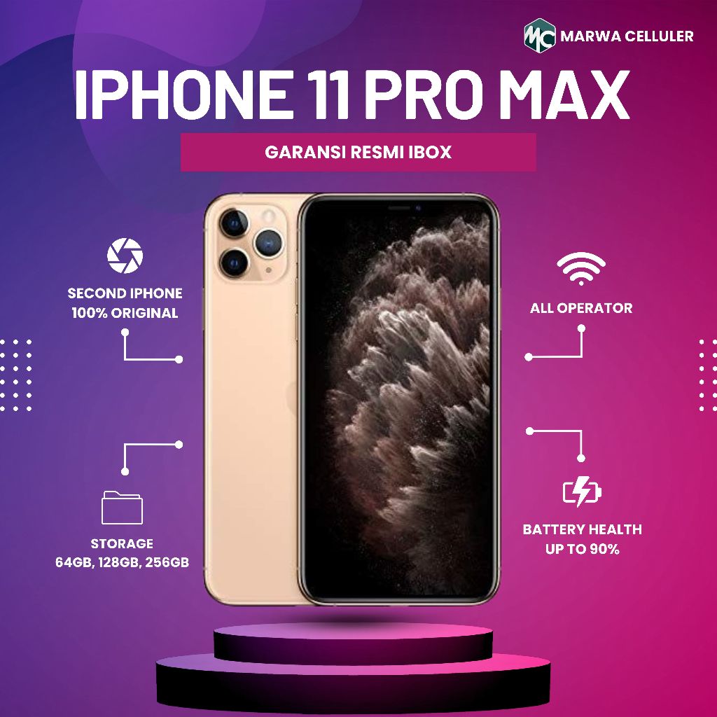 IPHONE 11 PRO MAX - GARANSI RESMI IBOX