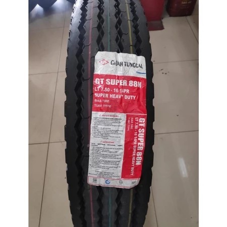 Ban Truk 7.50-16 14pr GT SUPER 88N HEAVY DUTY (HD) Gajah Tunggal Double Bias Benang Nilon 750 R16