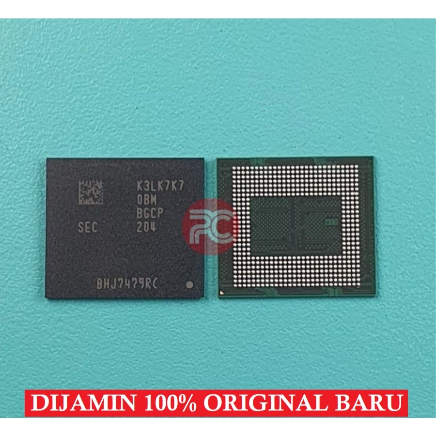 IC RAM 8GB K3LK7K70BM BGCP LPDDR5X K3LK7K7 Pco F3 F4 - Rog 5 - Sam S20 S21 S22 - Zenfon 8 - Mi 10T M