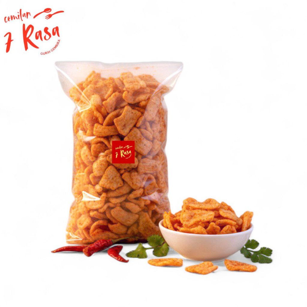 

(BARU) Kerupuk Ikan pedas gurih renyah kriuk cemilan pedas
