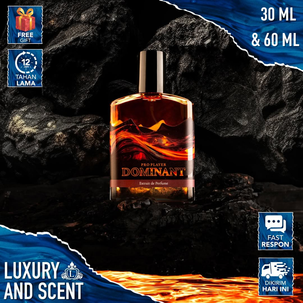 PARFUM DOMINANT Original NON BOX Perfume Pria Pemikat Wanita Tahan Lama 24 Jam EDP 30&60ML Minyak Wa