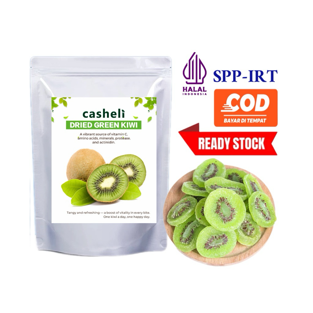

casheli Dried Kiwi Kering 500g Dried Kiwi Green Good Quality 500g