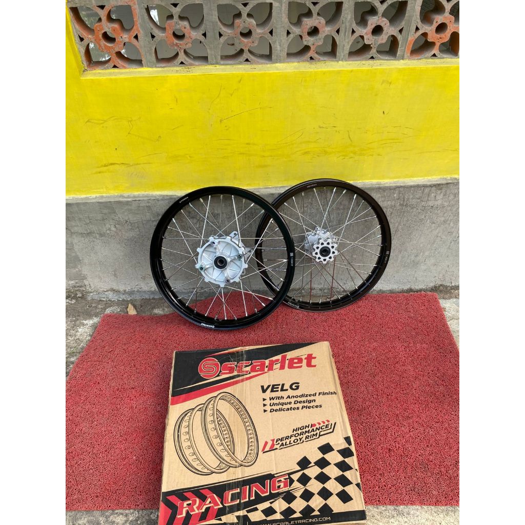 Roda Set Surex CRF Velg Scarlet 160/185 Ring 17 Tanpa Ban
