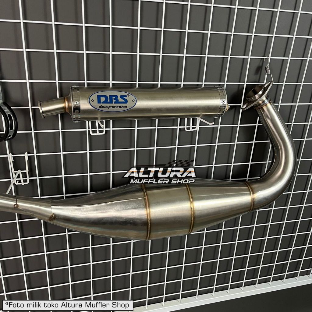 Knalpot DBS Silencer Titan Full Kenalpot Ninja R RR SS Kolong Cobra Chamber Press Leher C Stainless