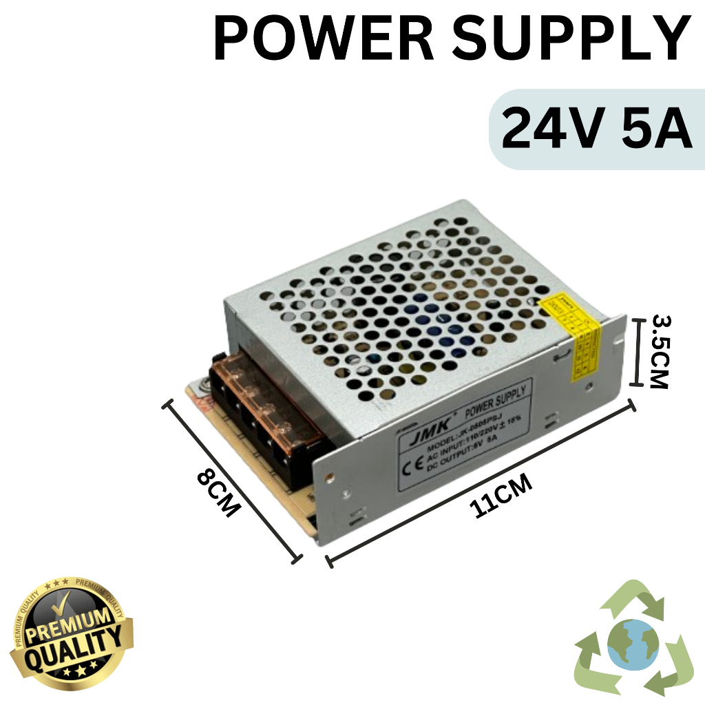 Power Supply 24V 5A / 24V 10A Adaptor Elektronik Laptop Trafo Switching DC 24V-5A / 24V-10A untuk CC