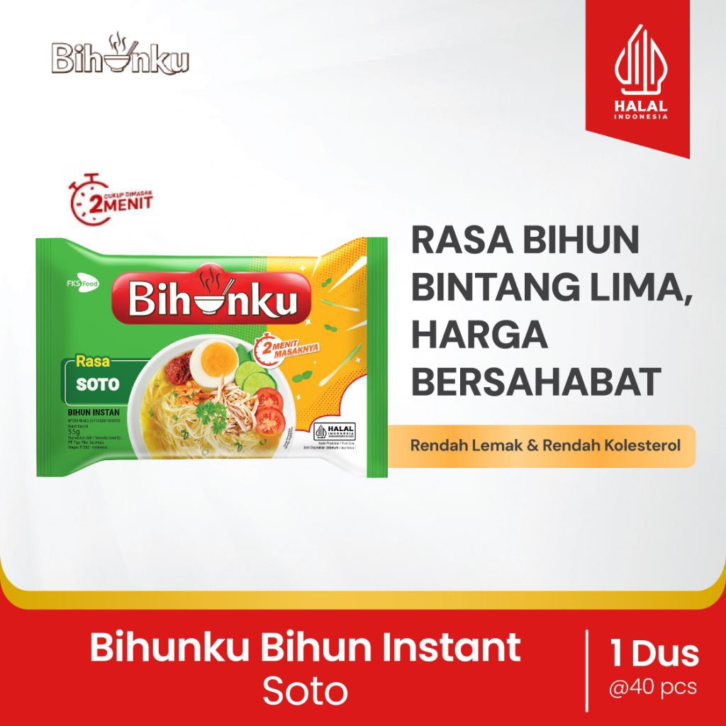 bihunku bihun instan rasa soto-1dus-40pcs
