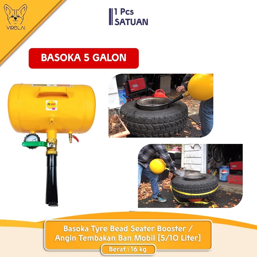 Basoka 5 Galon - Bazooka Tyre Bead Seater Booster Angin Tembakan Ban Mobil