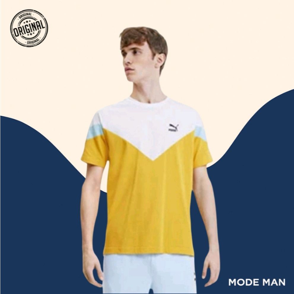 Puma Men's Iconic Shirt Tee – Kaos Pria Katun, Kaos Santai Casual, Kaos Logo Ikonik – 100% Original