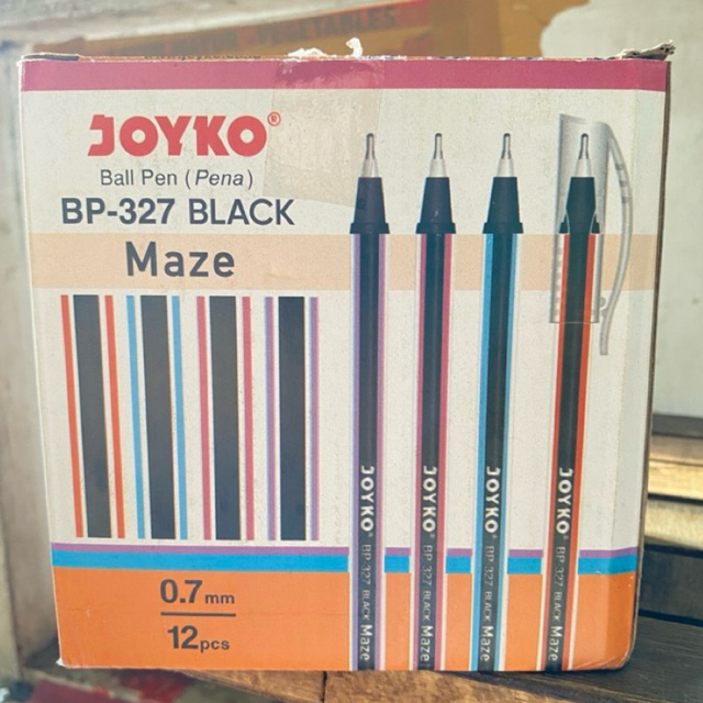 

JOYKO Ball Pen Pulpen Pena BP-327 Maze 0.7 mm 1 Dus 144 Pcs