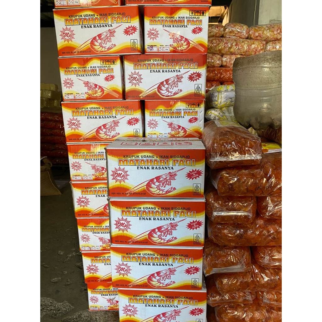 krupuk udang matahari pagi