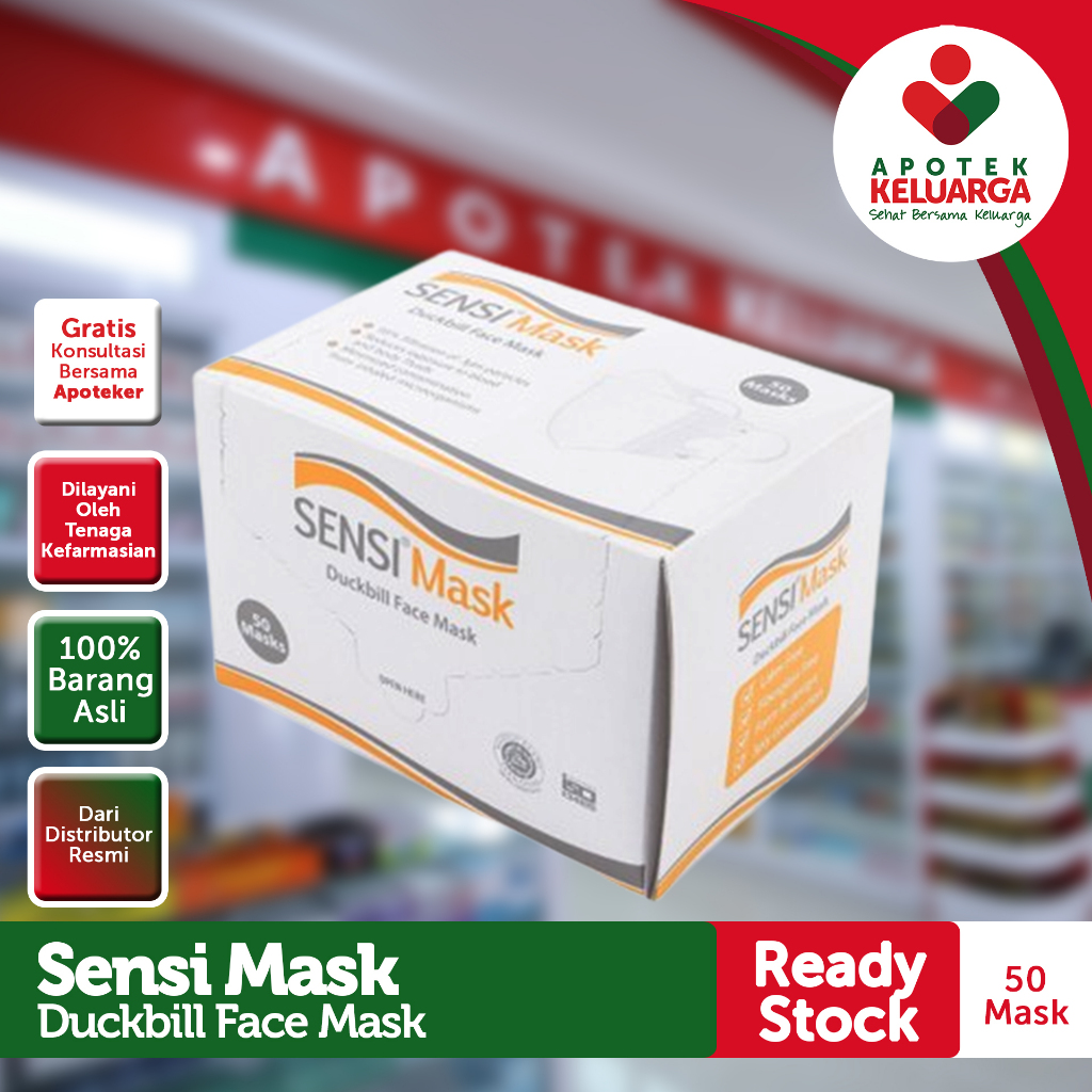SENSI DUCKBILL FACE MASK 50 PCS