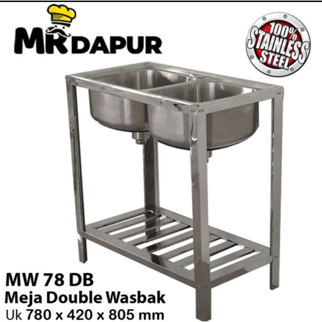 SINK CUCI PIRING STAINLESS STEEL