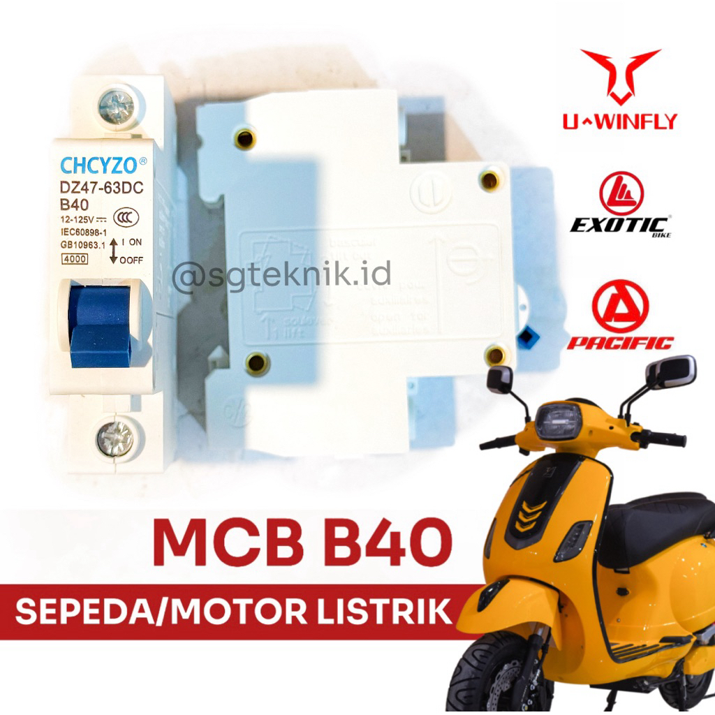 MCB MOTOR LISTRIK B40 DZ47-63DC UWINFLY EXOTIC PACIFIC