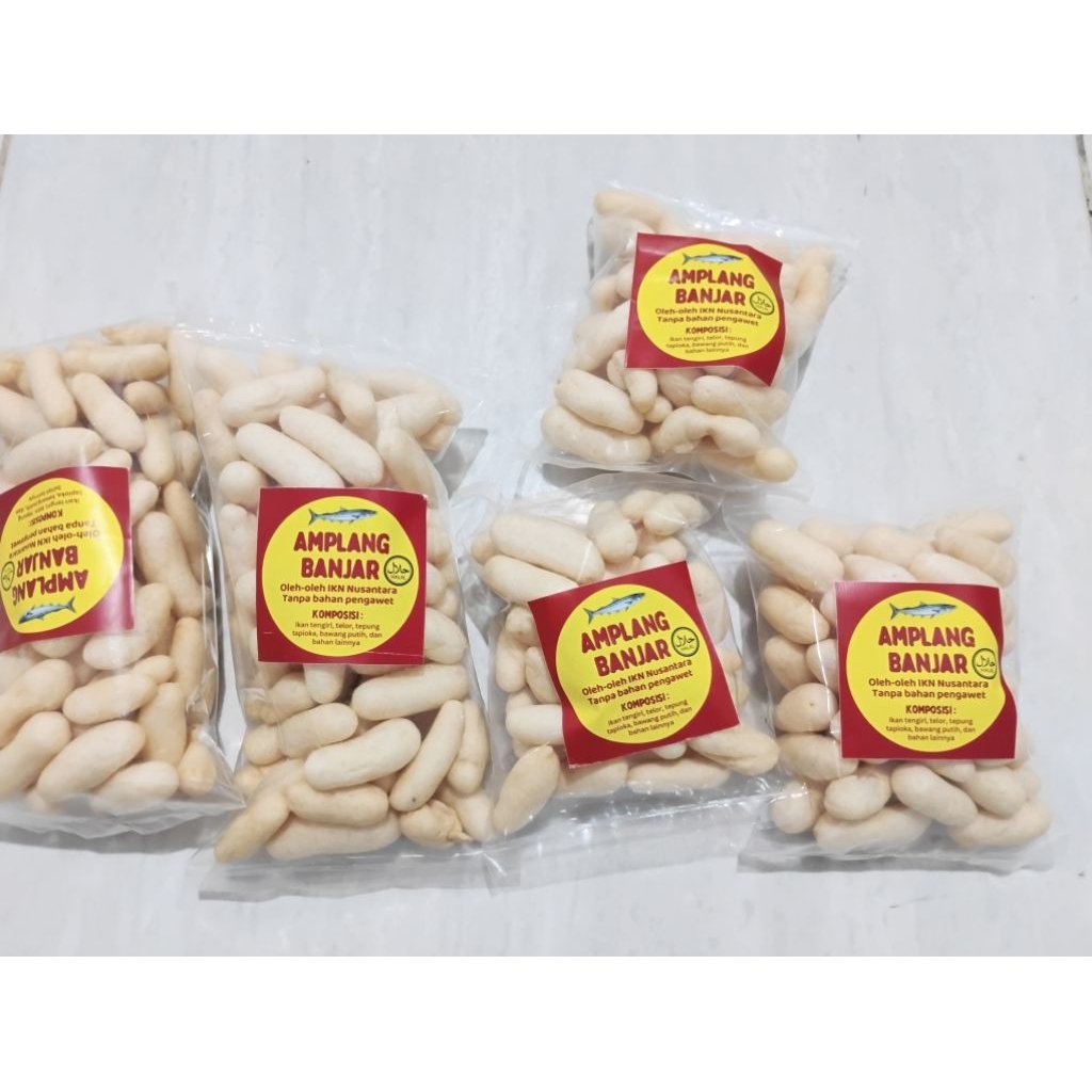 

amplang Banjar oleh oleh IKN Nusantara -+ 40 gram campuran ikan tengiri lebih banyak