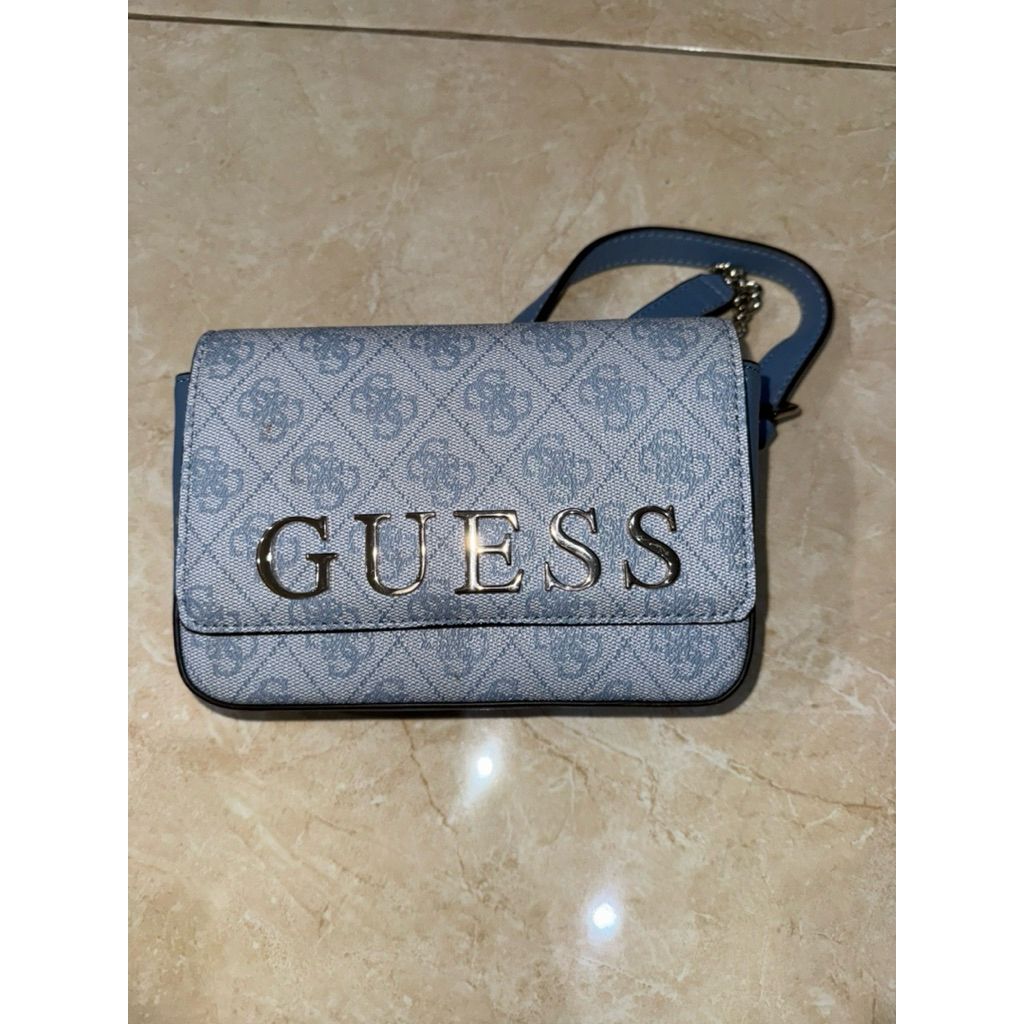 BOLEH NEGO- Original Guess bag with some minor (sling or belt bag)