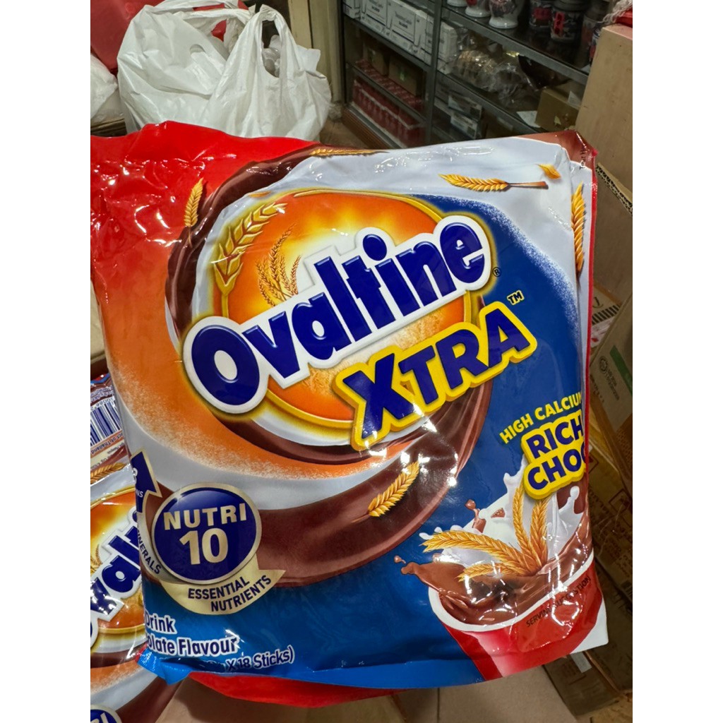 

ovaltine xtra high calcium rich choco isi 18 stik