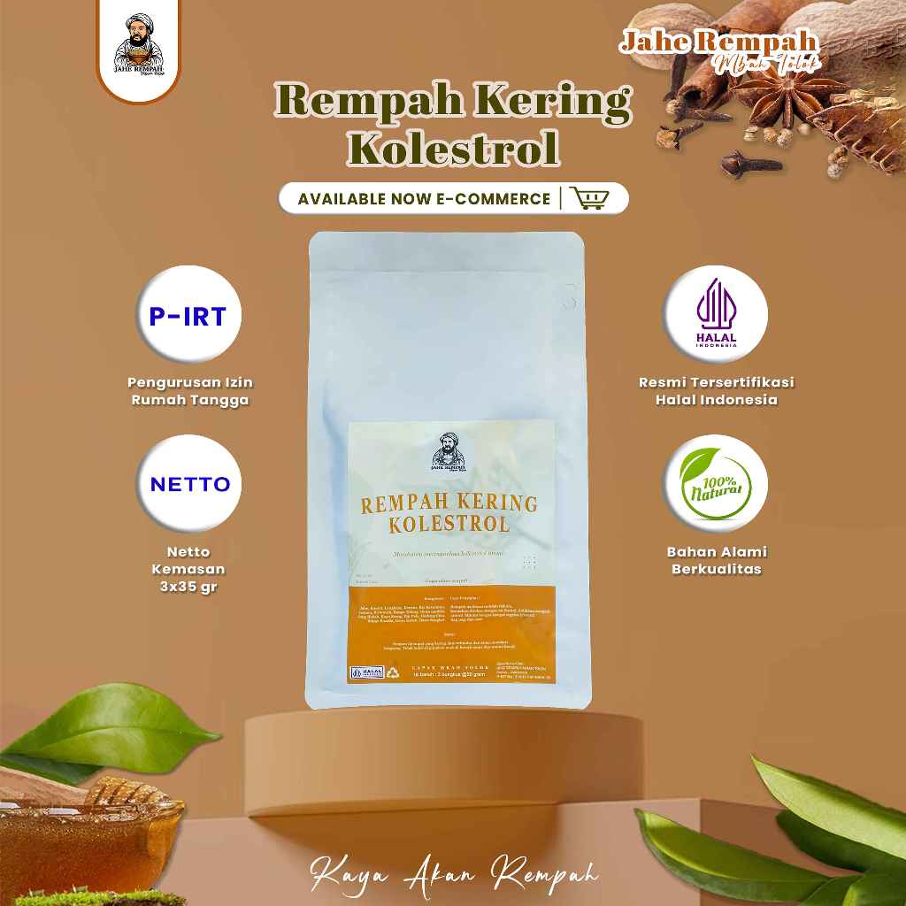 

Racikan Rempah Kering – 100% Herbal Alami Penurun Kolesterol