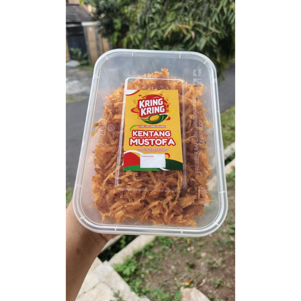 

Kring Kring Kentang Mustofa Asin Manis Pedas, dan Gurih dari Ebi