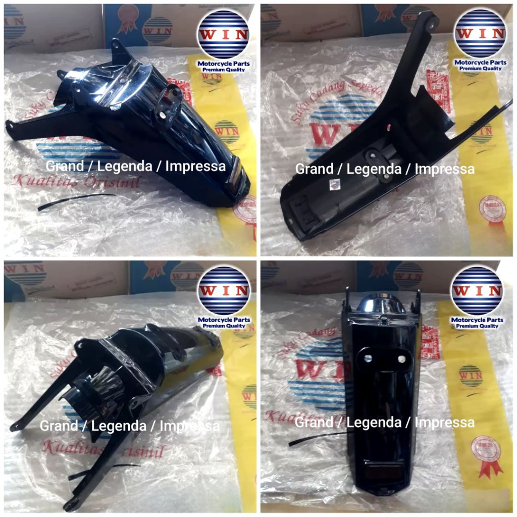 Spakbor Sayap Belakang / Rear Fender Honda GRAND / LEGENDA / IMPRESSA HITAM Merk WIN