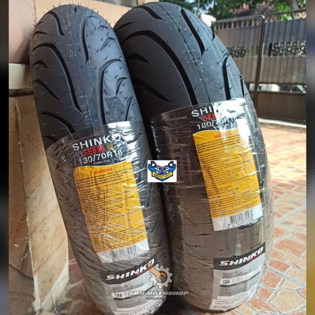 Ban Shinko SE890 130/70-18 & 180/70-16 Journey Radial Tipe Tubeles Ban Goldwing