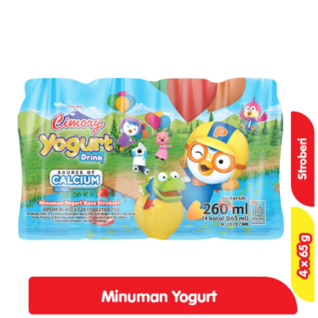 

Cimory Minuman Yogurt Mini Stroberi 4 x 65 ml