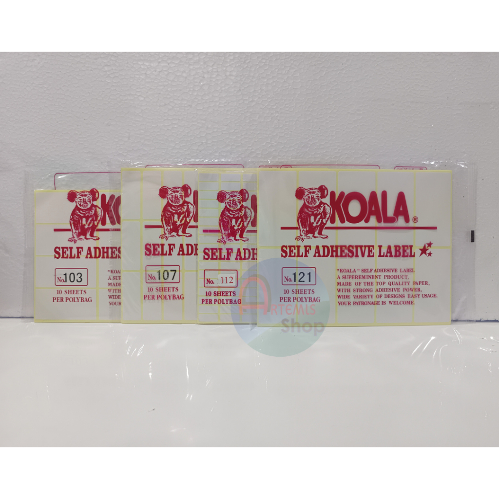 

Label Undangan Nama Harga Merk KOALA 103 107 112 121