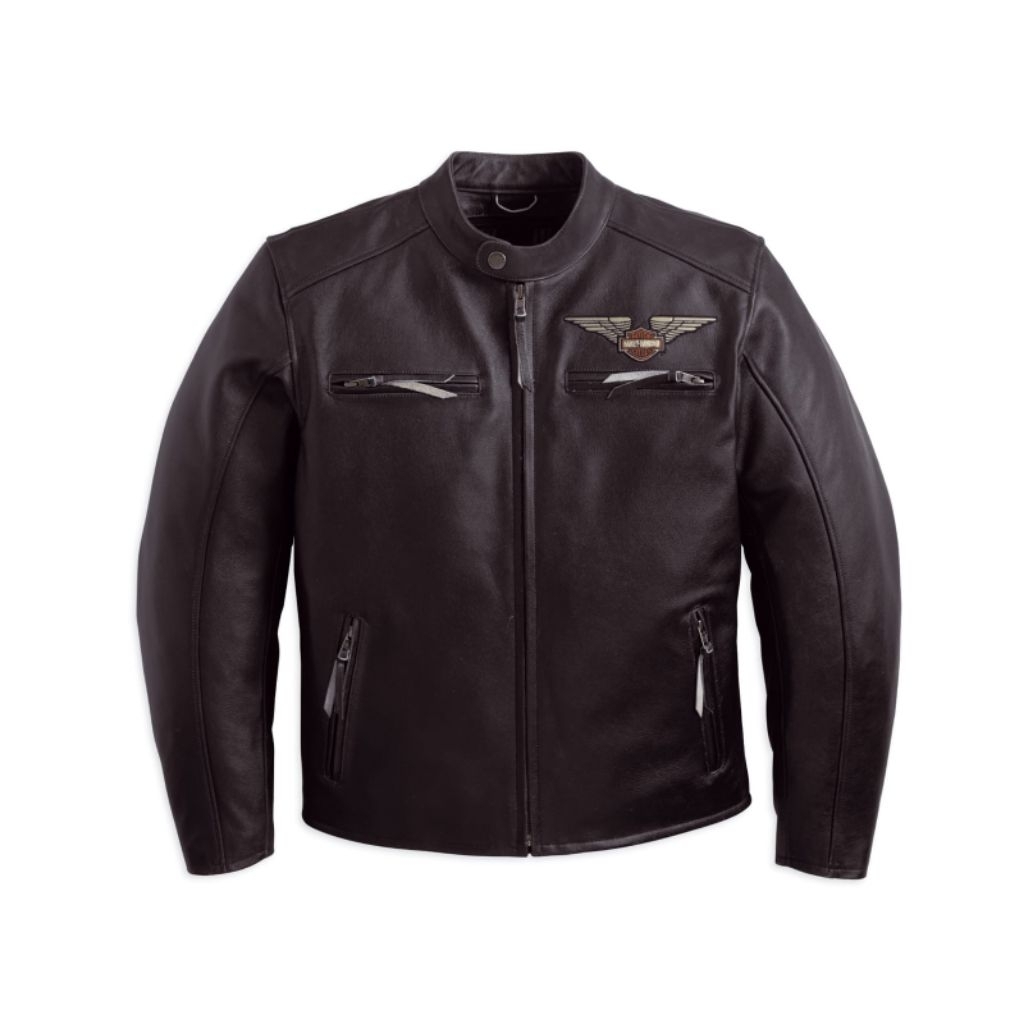 jaket kulit asli Harley Davidson